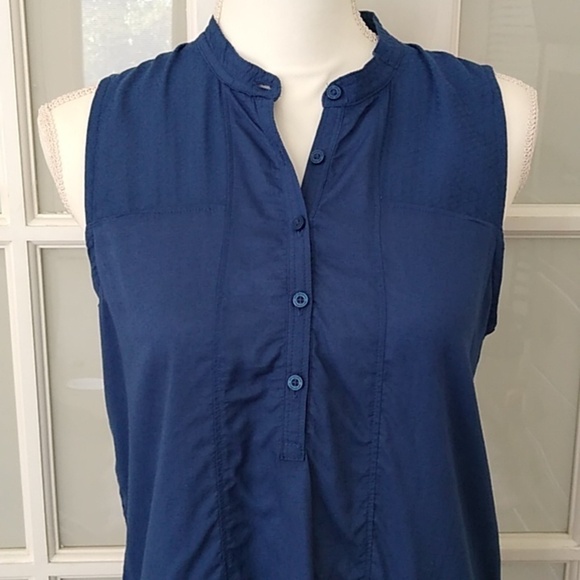NEW Aeropostale Button Front High-low Sleeveless Blouse Size - M - Picture 6 of 13